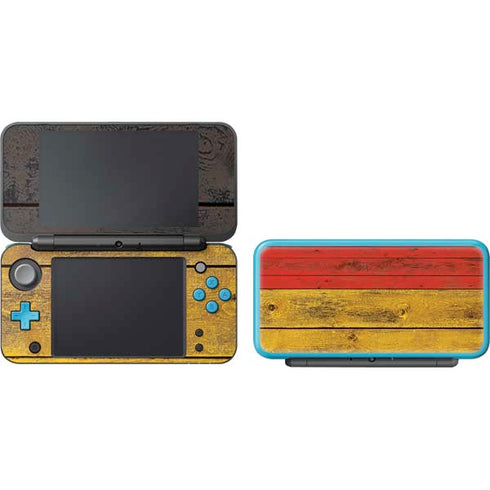 German Flag Dark Wood Nintendo 2DS XL (2017) Skin
